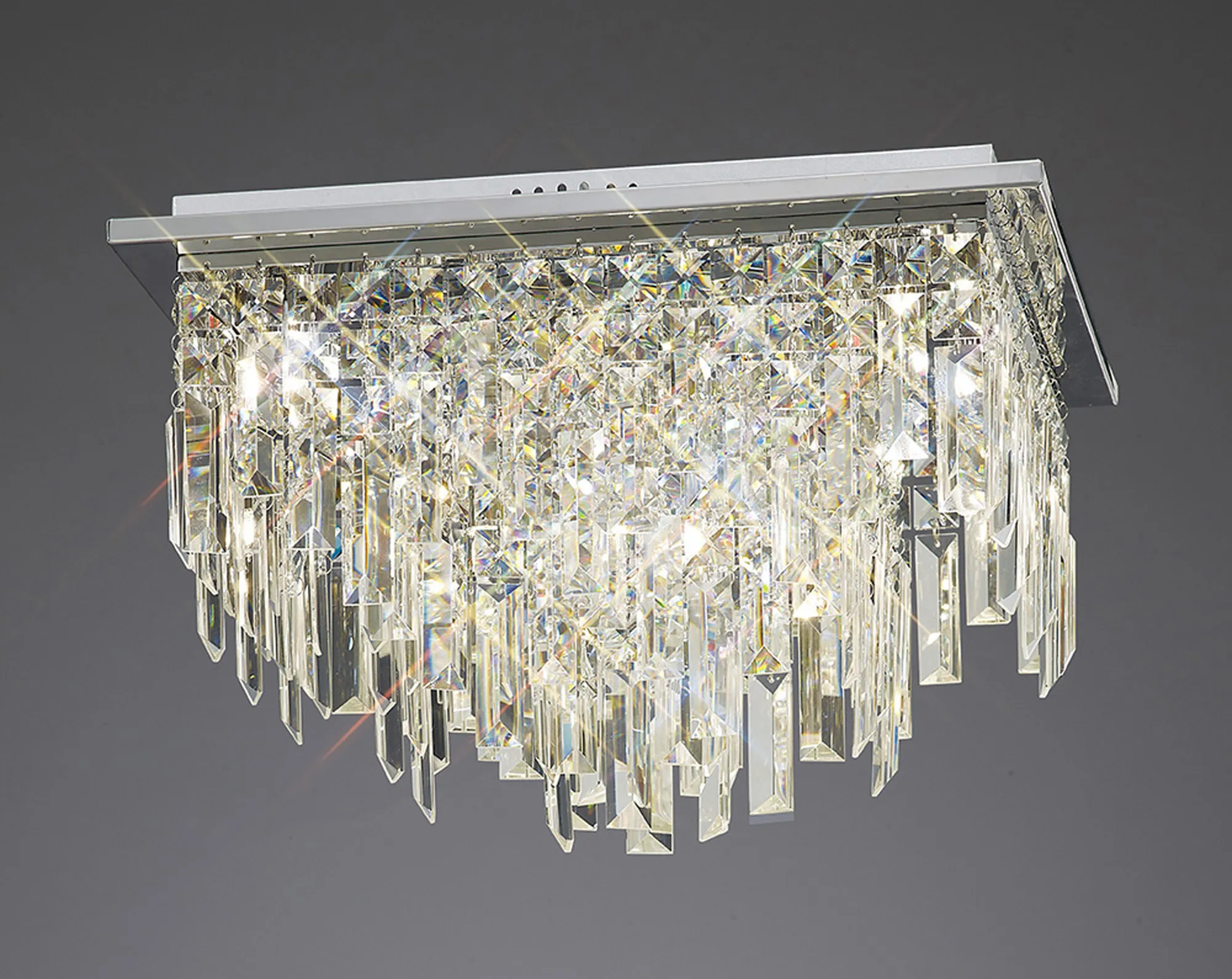 IL30252  Maddison Crystal Ceiling Flush 6 Light